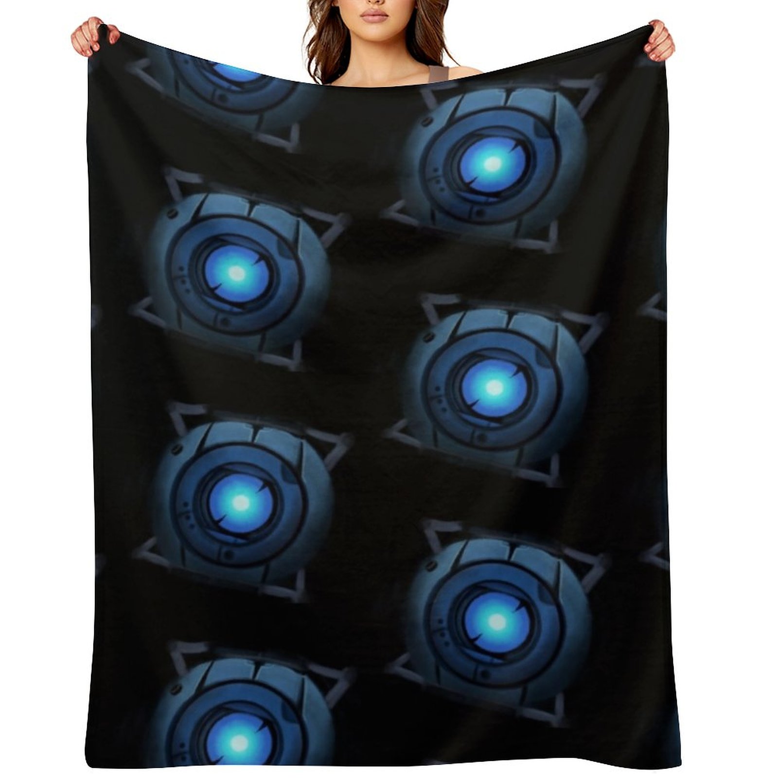 Anime Cosplay Idea - Wheatley In Space Digital Painting Throw