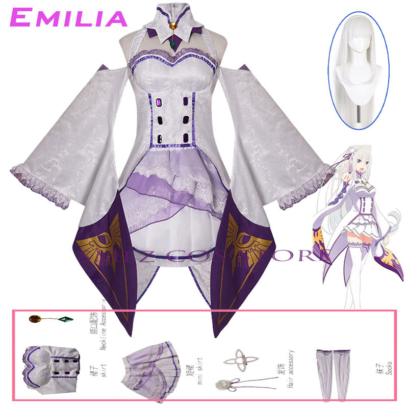 Anime Cosplay Ladies - Emilia Cosplay Anime Re Zero Kara