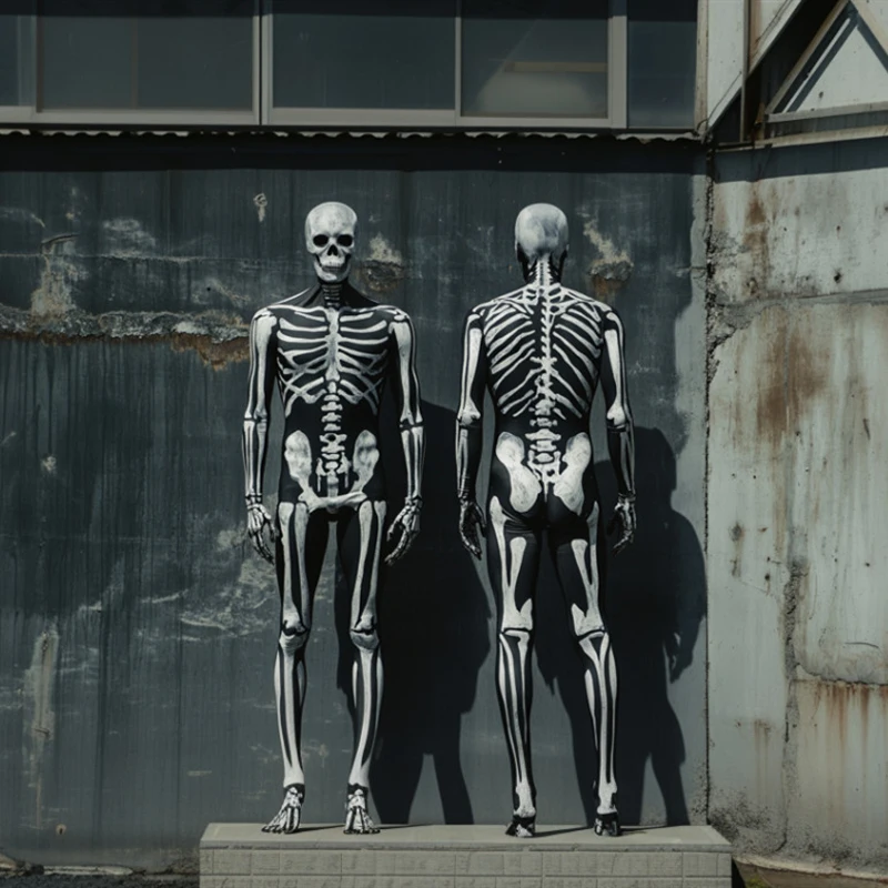 Anime Cosplay Jumpsuit - Halloween Men Women Skeleton Cosplay Jumpsuit