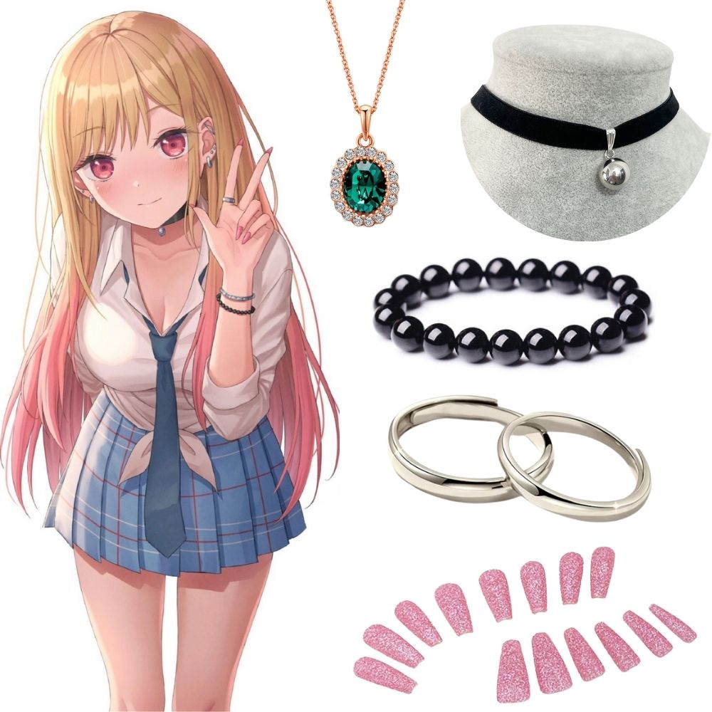 Kitagawa Anime Cosplay - Kitagawa Marin Earrings Necklace My Dress
