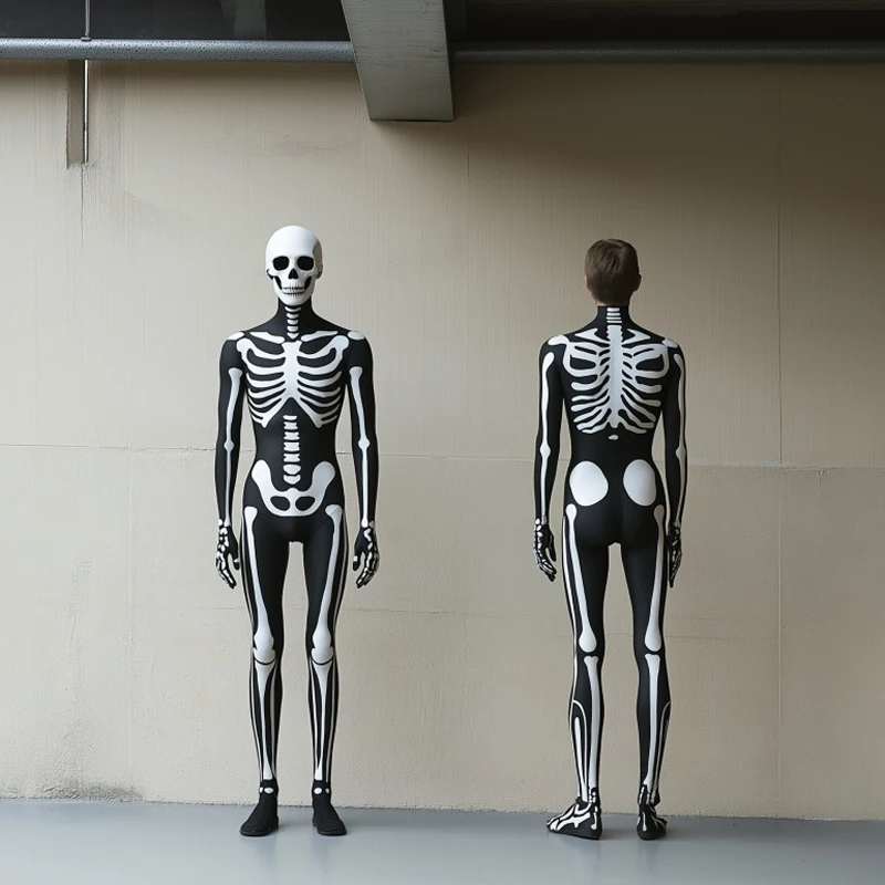 Halloween Men Women Skeleton C - огляд і ціна Anime Cosplay Jumpsuit