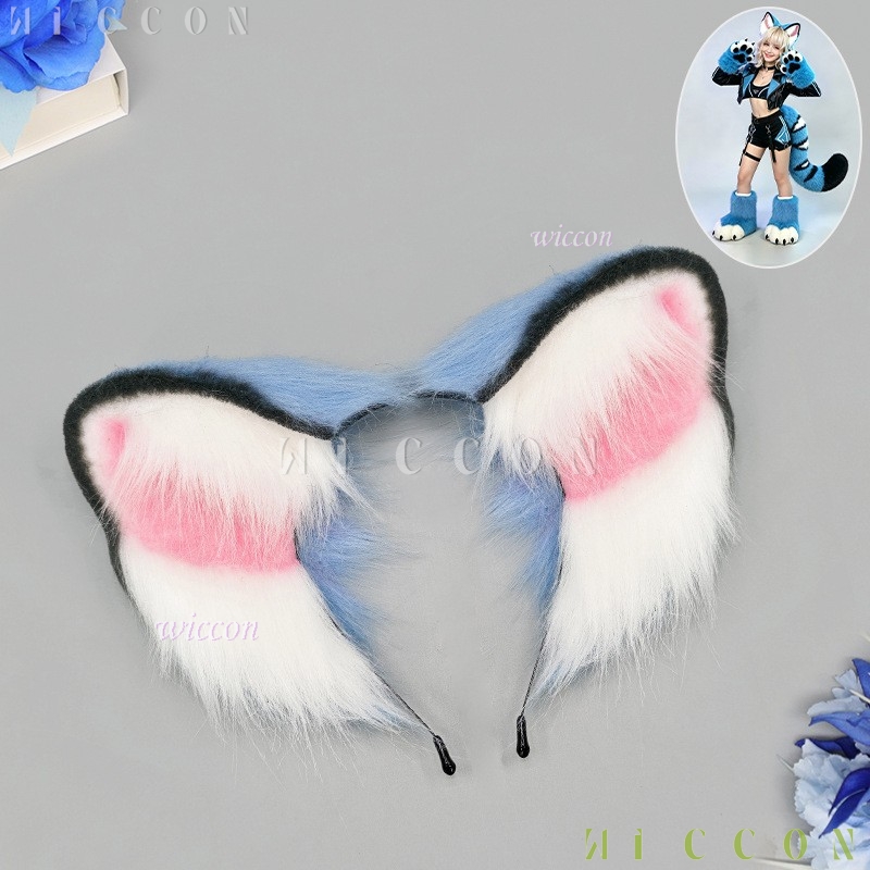 Derpyy Blue Tiger Fursuit Ears - огляд і ціна Anime Cosplay Ladies