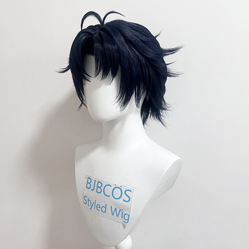 [Styled Wig]Asaba Harumasa Cos - огляд і ціна Anime Cosplay Blue Hair